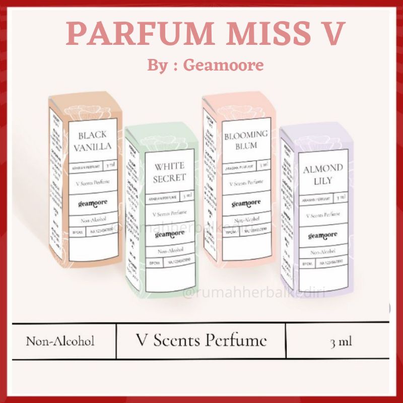 (BPOM) VSCENT PERFUME - PARFUM MISSV BY GEAMOORE