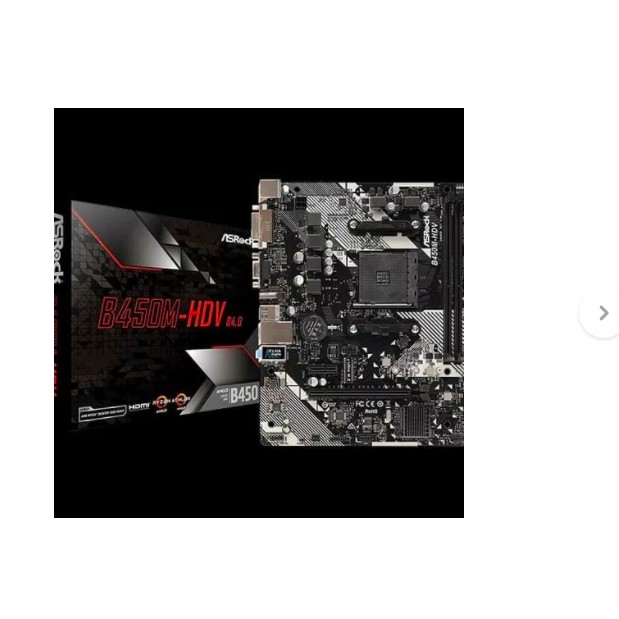 ASRock B450M-HDV (AM4, AMD Promontory B450, DDR4, USB3.1, SATA3)