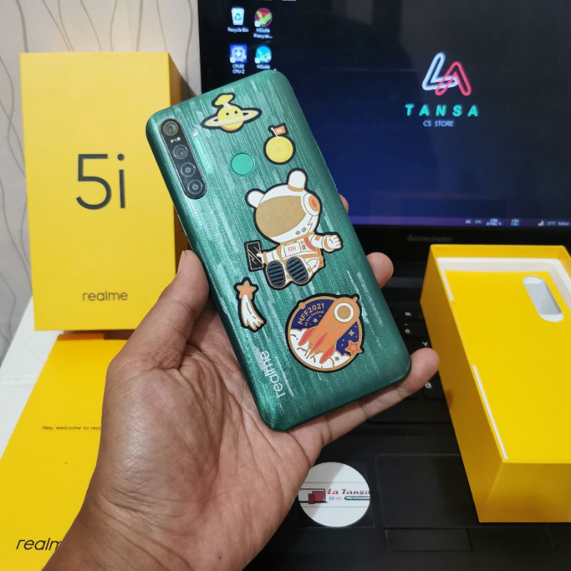 Realme 5i Ram 4/64gb Baterai 5000Mah Fullset Normal All Siap Pakai