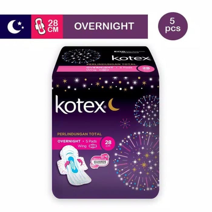 KOTEX OVERNIGHT 28 cm (isi 5)