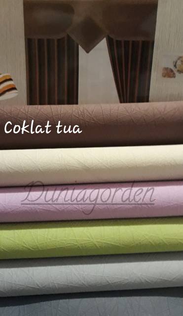 Gorden Jendela Blackout Polos Gordyn Minimalis Polos Warna Abu Merah Coklat Ungu Pink Hijau