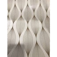 Wallpaper Dinding Murah / Wallpaper Sticker Motif Wave Klasik Cokelat 45cm x 9-10m