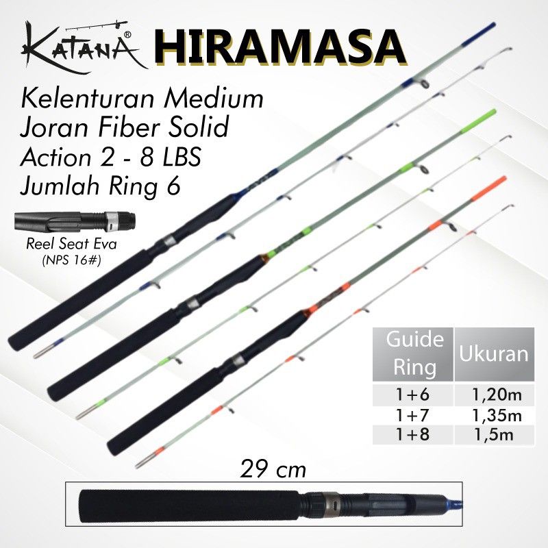 JORAN KATANA HIRAMASA FIBER SOLID (COCOK UTK JORAN UDANG)