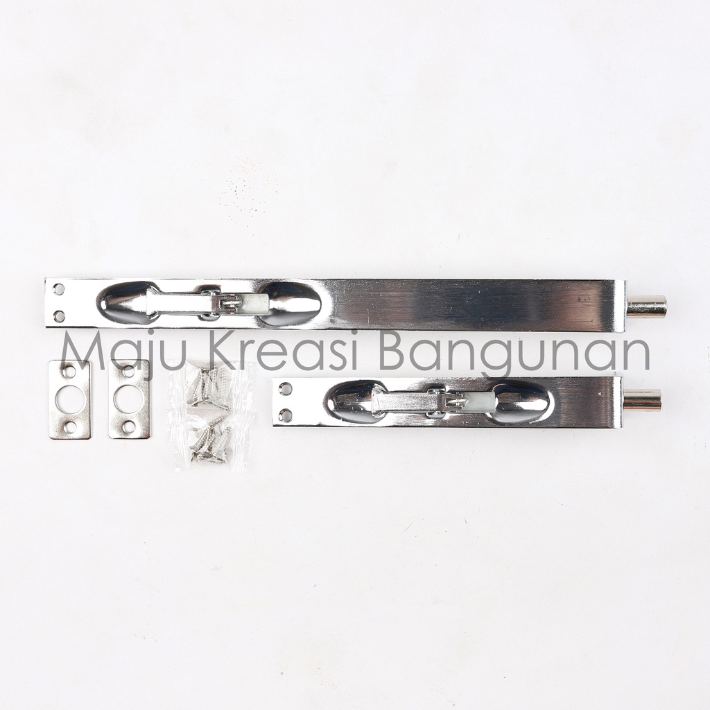 TERMURAH Flasbold Grendel Tanam Stanlis Selot Pintu 2 Kunci Pintu Double Stainless Harga Grosir Holy CAB