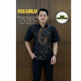 kemeja batik pria lengan PENDEK terbaru ORIGINAL