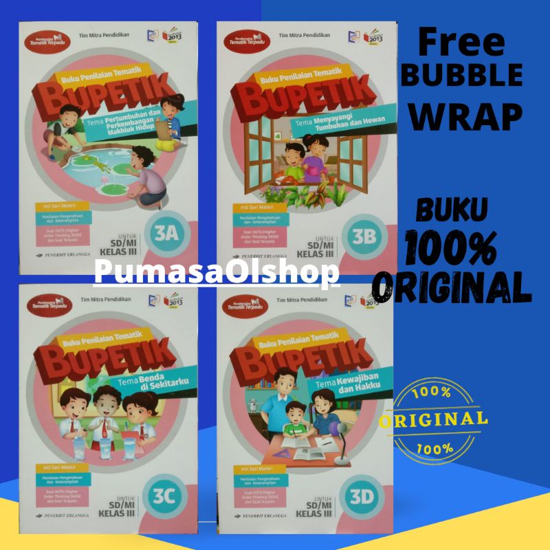 BUPETIK SD KELAS 3A.3B.3C.3D SEMESTER 1 KURIKULUM 2013 REVISI