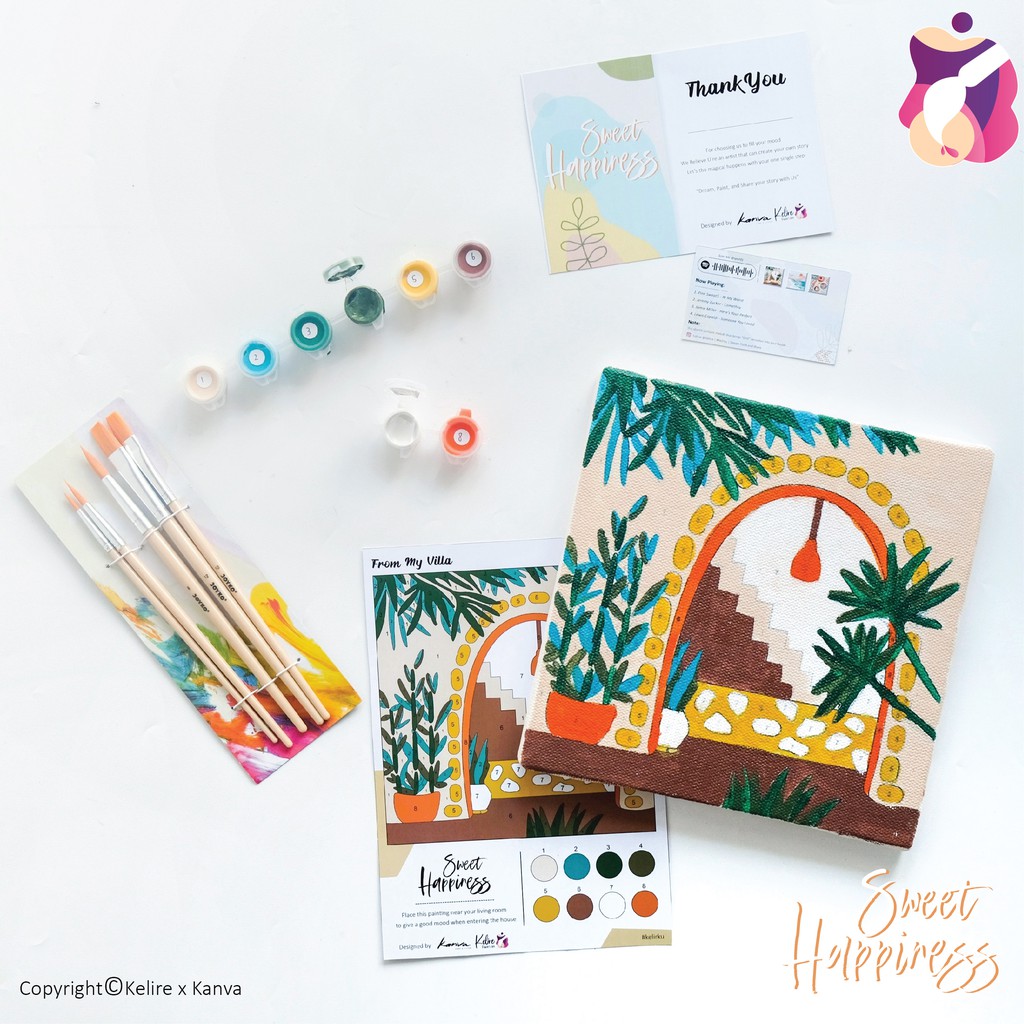 

Lukisan DIY Paint by Number Kit From My Villa