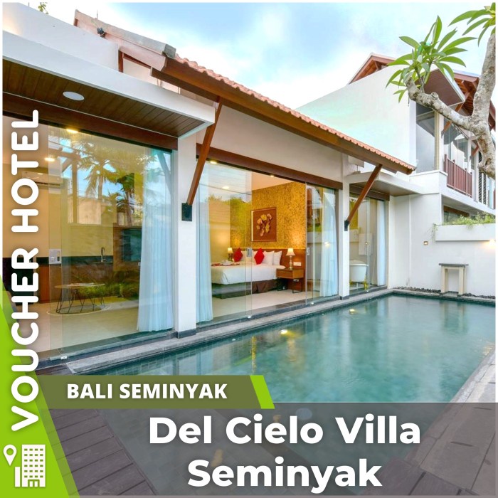 Del Cielo Villa Seminyak Bali Voucher Hotel Murah