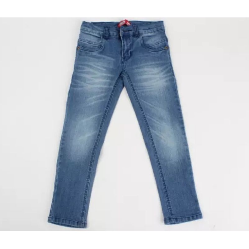 Celana Panjang Jeans Anak Perempuan Stretch Melar Anak Tanggung Cewe/Cowok 4-7Th