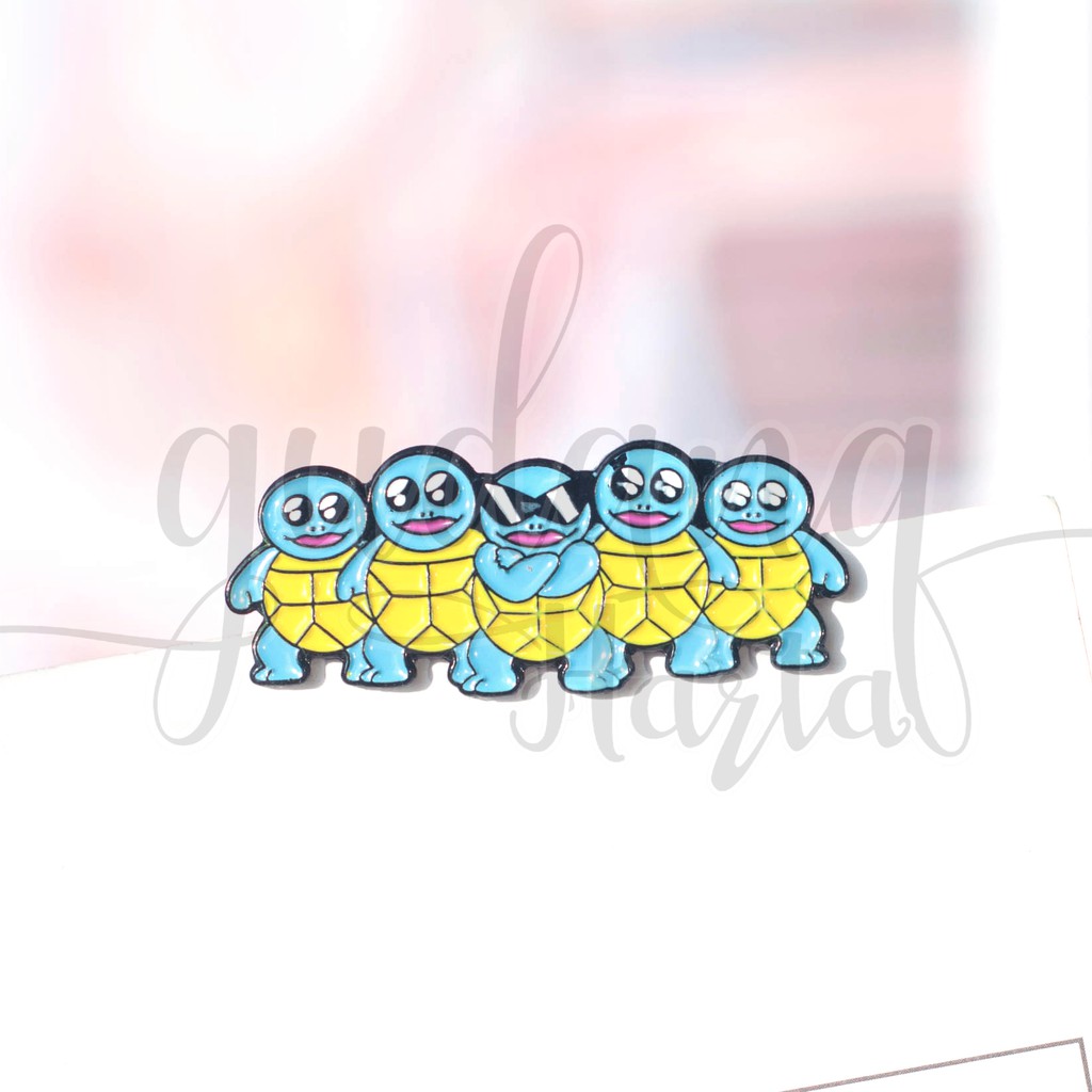 Pin Cool Squirtle Pokemon Kura Kura Bros Lucu Unik GH 208266