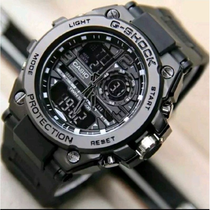 JAM TANGAN PRIA CASIO G SHOCK GST8600 METAL RUBBER