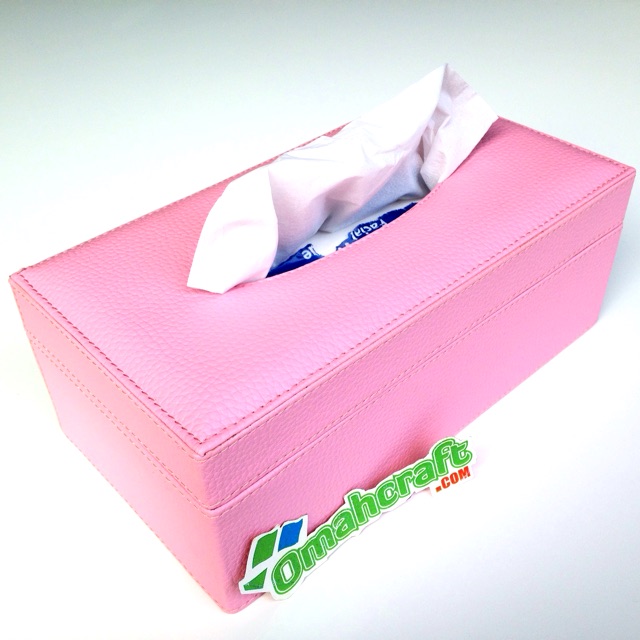 Box Tissue / Kotak Tissue / Tempat Tissue Warna Pink