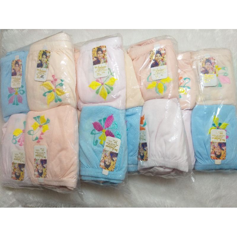 1 Lusin celana dalam wanita kain katun  motif bunga M,L,XL,3L,4L murah sidoarjo-6