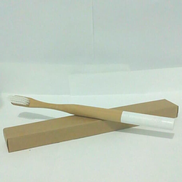 Sikat Gigi Elektrik - Sikat Gigi Bambu - Daiso Interdental Brush Sikat Gigi Bambu Dewasa - Putih