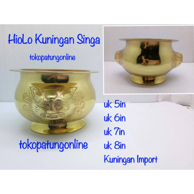 Hiolo Kuningan Singa uk 5in Import