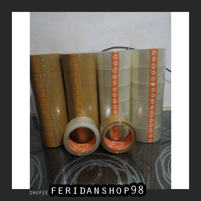 

BT689 LAKBAN AURAPACK 50 BEST METER BENING COKLAT ISI 72 ROLL BY FERIDANSHOP98