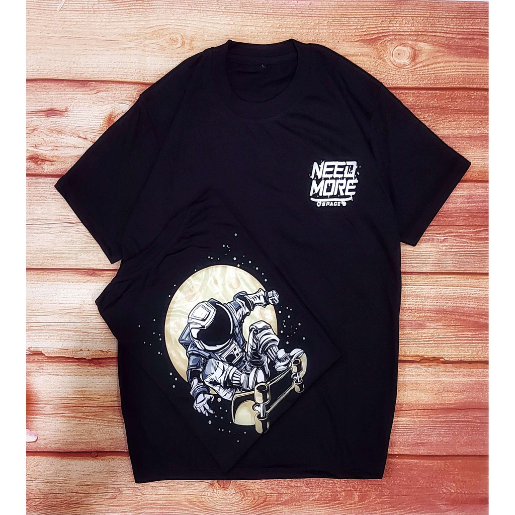 kaos pria/SKATEBOARD ASTRO/kaos hitam