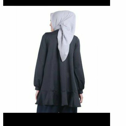 Zoya zeva tunic tunik baju atasan wanita perempuan muslim navy size L