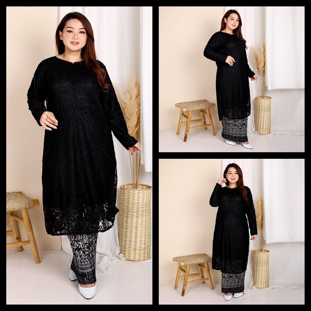 Tunik JUMBO BUSUI Brukat Corneli Gliter  ! TUNIK PREMIUM XXL SABYAN LACE FARAH ANDIRA AMELIA LUCIA!!