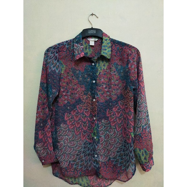 New H*M Kemeja Motif Merak