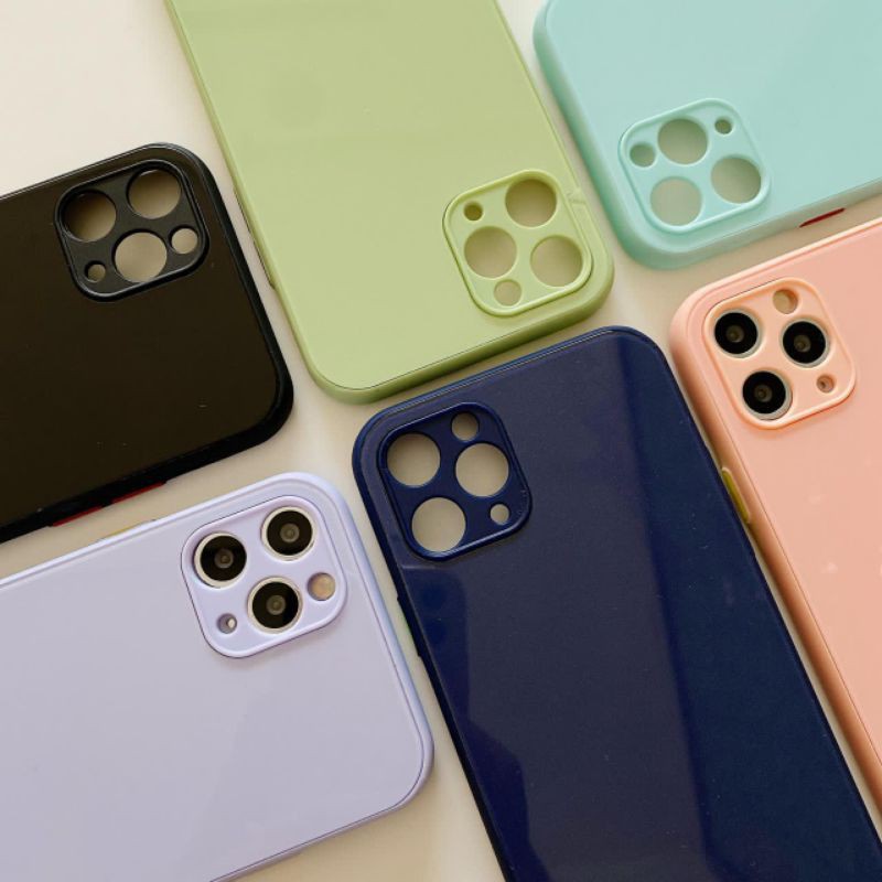 Case Fuze Vivo V20  V20 SE Glass Candy Macaron