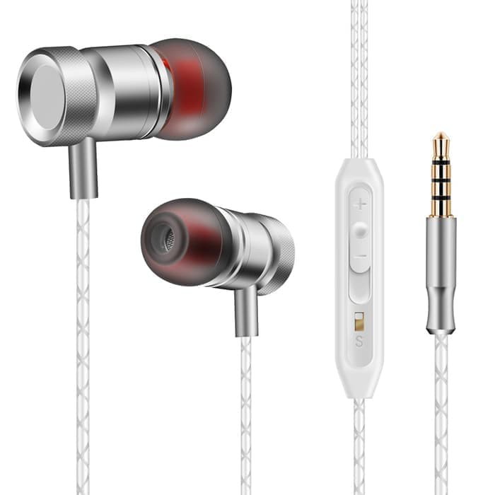 FONGE J01 with Mic Earphone Super Bass Body Metal