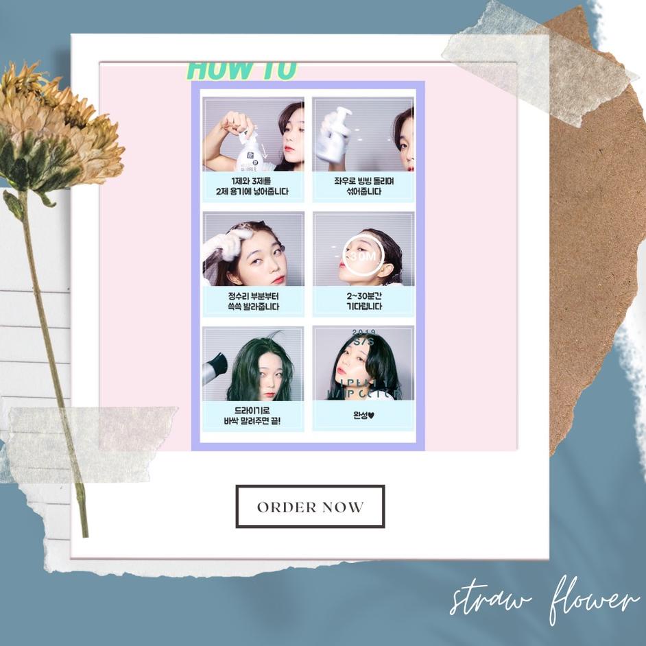 ♥ [NEW] Mise En Scene Hello Bubble BlackPink Hair Coloring Pewarna Rambut ❉