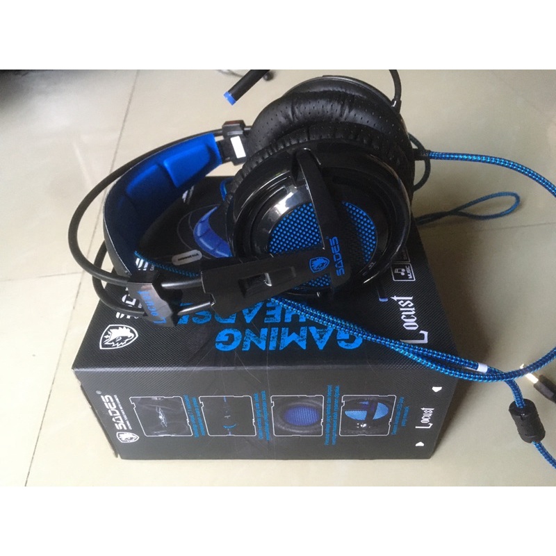 Headset gaming sades locust