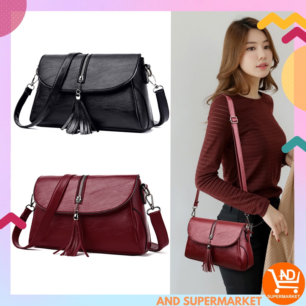 AND T177 TAS SELEMPANG WANITA Sling Bag Slempang Murah Bahan Import Grosir COD Clutch Shoulder Hits