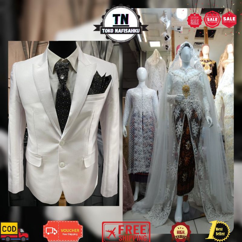BIGSALE  KEBAYA AKAD FULL PAYET COUPLE | GAUN PENGANTIN COUPLE | KEBAYA AKAD NIKAH PAYET COUPLE