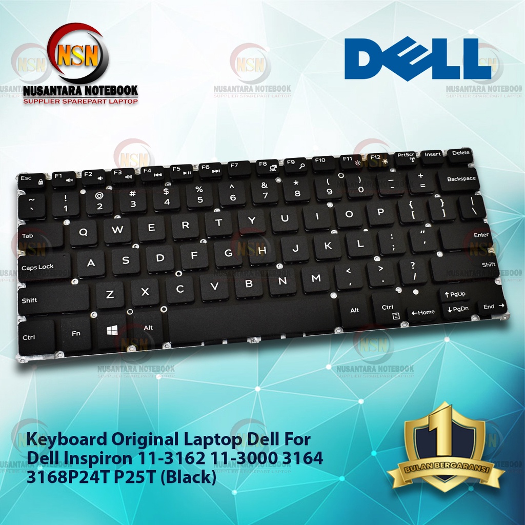 Keyboard Laptop Dell Inspiron 11-3168 11 3168 3169 Black