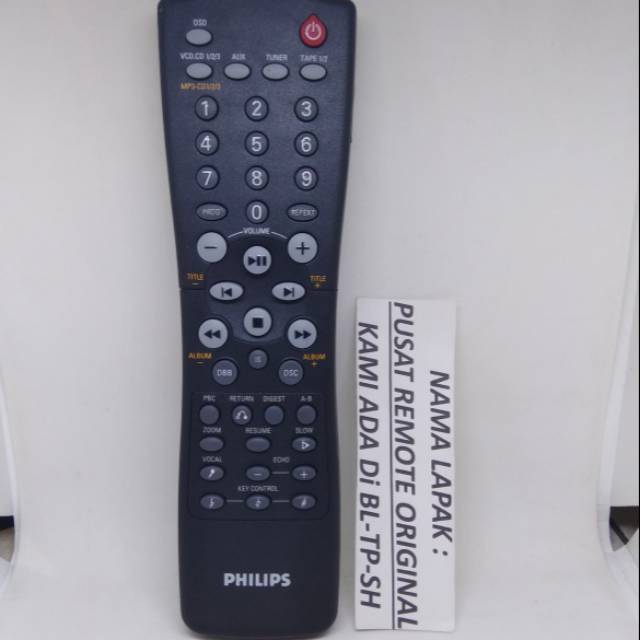 REMOTE REMOT DVD COMPO PHILIPS ORIGINAL ASLI