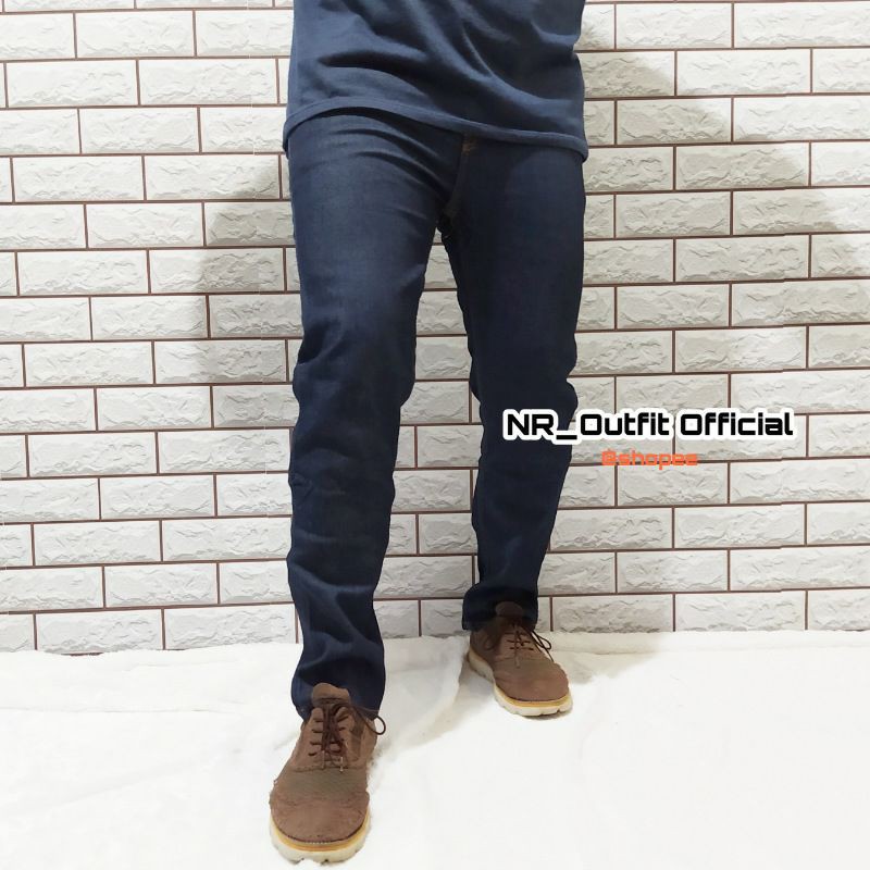 Celana Jeans Panjang Pria Slim Fit Garment Cowok Stretch Melar Murah 27-38 NR_Outfit Official COD