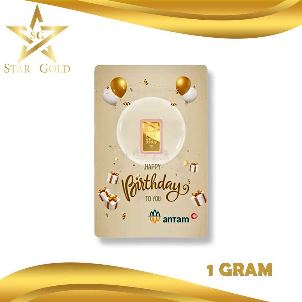 Star Gold Antam Indonesia Logam Mulia X Hartadinata Birthday Edition (0,5gr & 1gr)-1