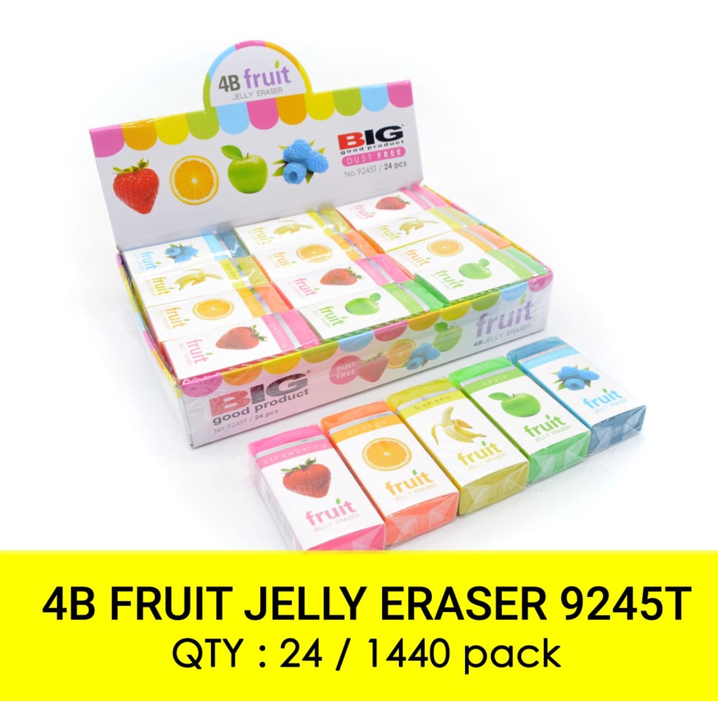 

1 PACK STIP KECIL JELLY ESELON / PENGHAPUS WARNA B40 JELLY ESELON / ERASER