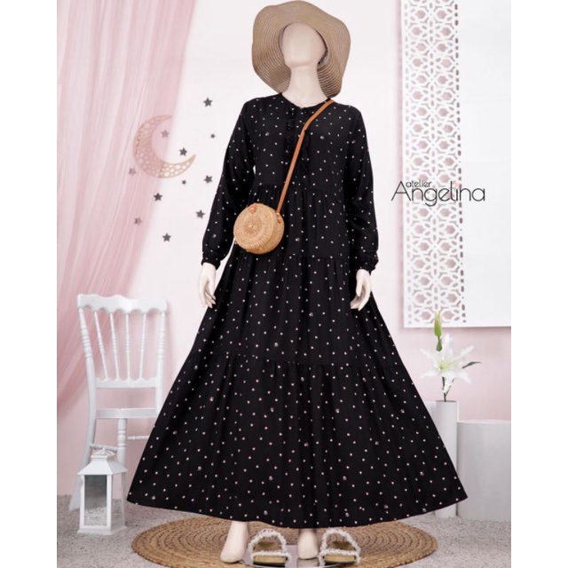 Atelier Angel Bella Dress Lil Heart Black by ATELIER ANGELINA