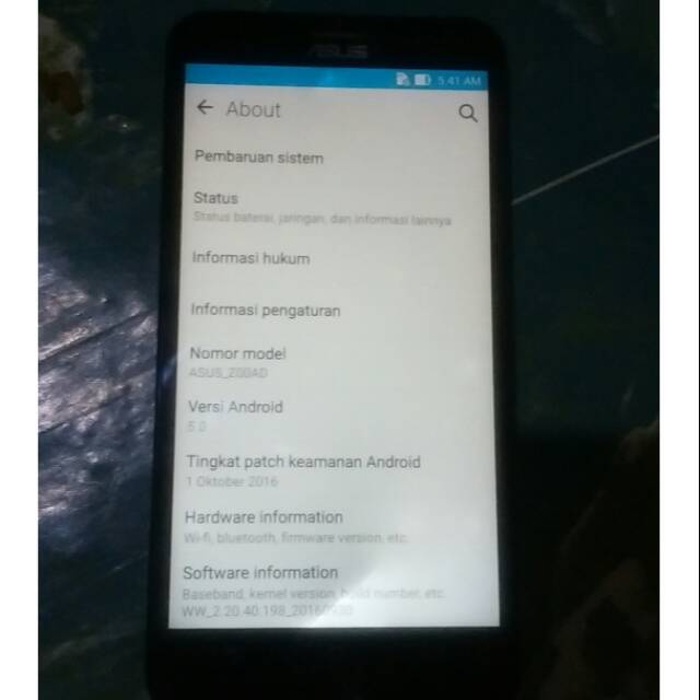 asus z00ad ram 4gb , jaringan 4g minus ..
