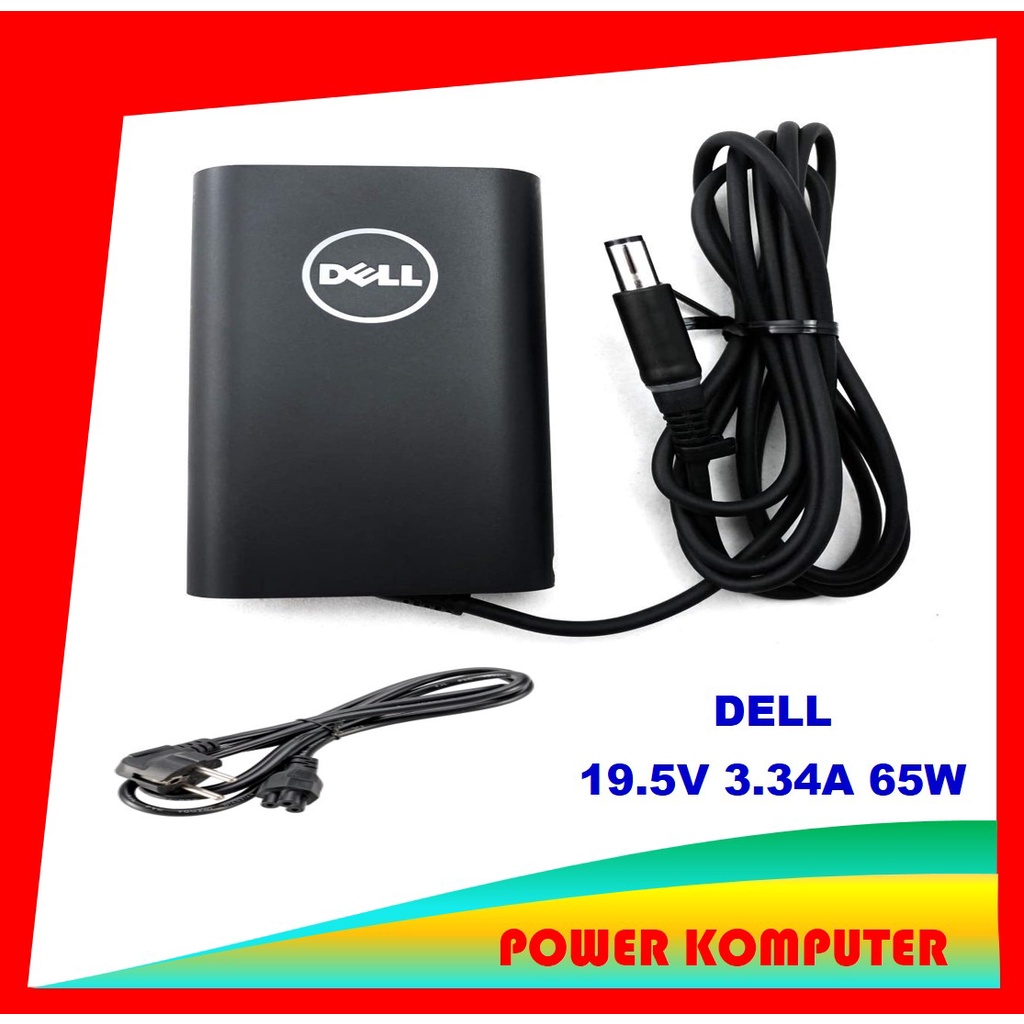 Charger Laptop Dell Latitude 3488 3560 3580 3588 5280 5414 5495 7214 7380 7404 7414 6430U E4300 E4310 E5220 E5250 E5270 E5400 E5410 E5420 E5430 E5440 E5450 E5470 E5520 E5530 E5540 19.5V 3.34A 65W