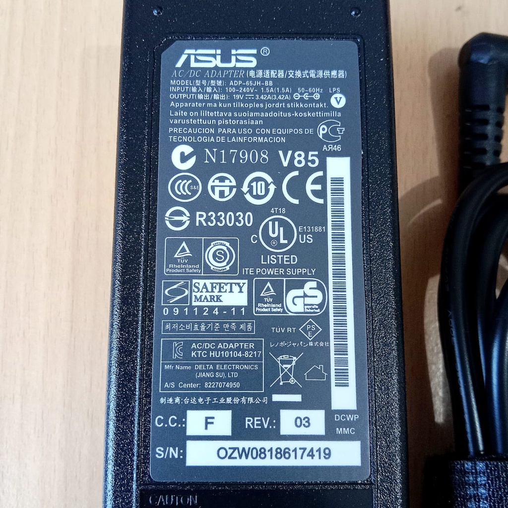 Adaptor / Charger Laptop Asus 19v 3.42a A52 A53 A73 K42 K43 K43U K53