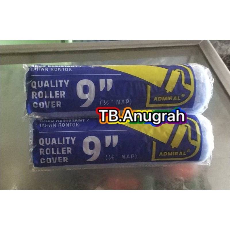 Bulu refil Kuas Cat Roll 9&quot; inch Harga per 1 pcs isi bulu roll cat refill roll cat isi roll cat Bulu Roll cat isi roller cat kuas cat tembok