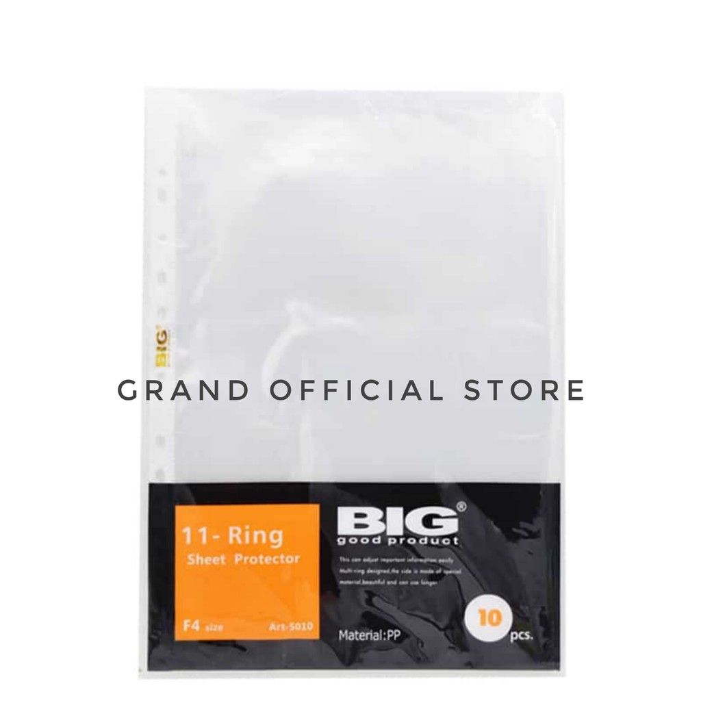 

[GRAND] SHEET PROTECTOR BIG / PLASTIK PP POCKET BIG F4 10 LBR 808