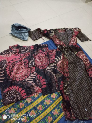 Gamis Famili Batik Coupel Keluarga ,sarimbit Ibu Ayah Dan Anak, Couple Batik Seragam Cod