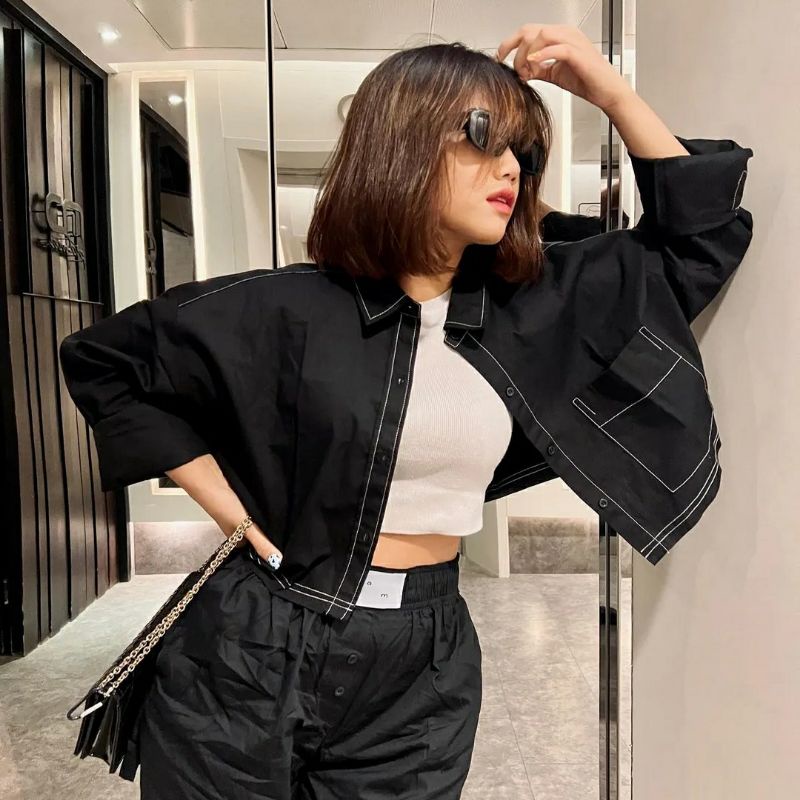 HOT PRODUCT JAKET CROP FUJI OVERSIZED L - XL / STREETWEAR OUTER