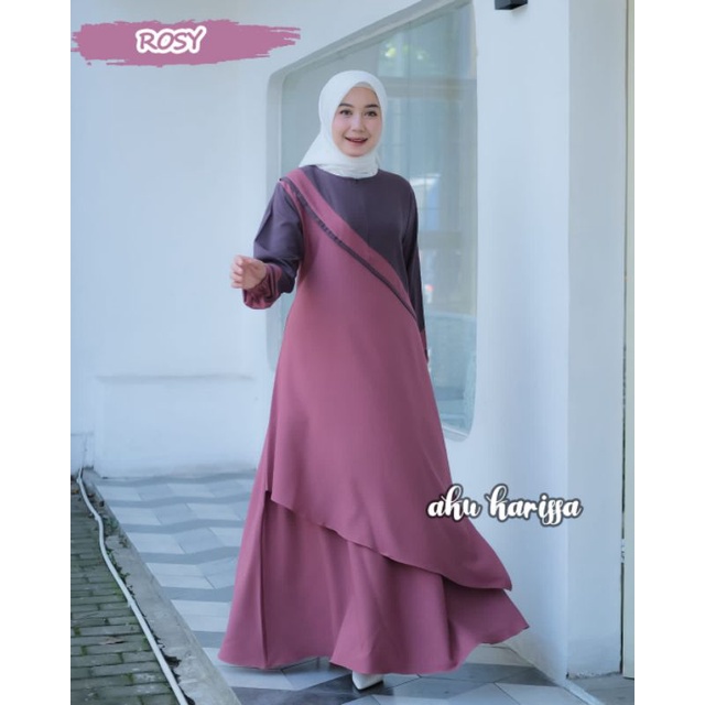 SHABIRA AKU KARISSA DRESS CANTIK ITYCREPE OOTD FASHION MUSLIM HITS STYLE BRANDED