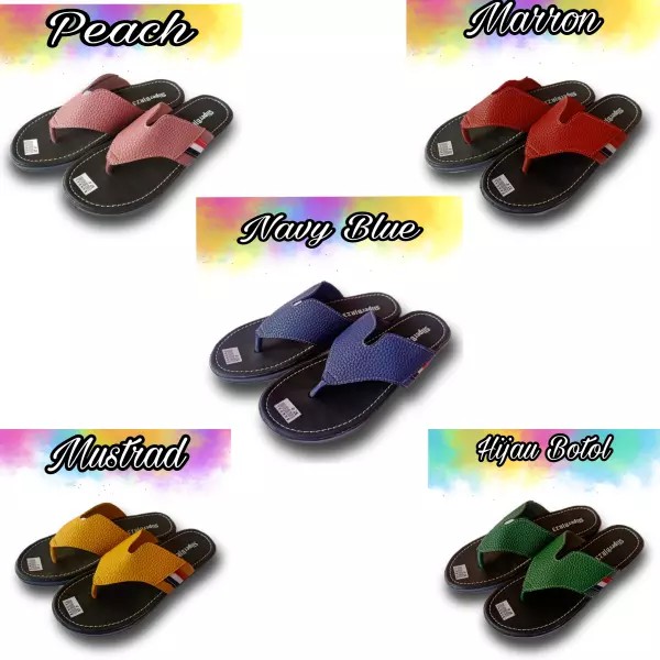 Sandal Papirut / Sandal Papirut Wanita / Sandal Papirut Tebaru Asli / Sandal Papirut Japit