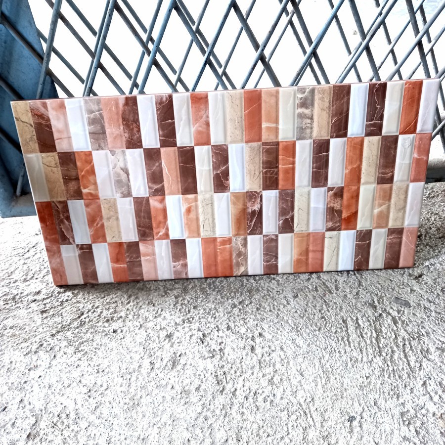 Jual KERAMIK DINDING KAMAR MANDI 30X60 MOTIF MARMER 3D | Shopee Indonesia