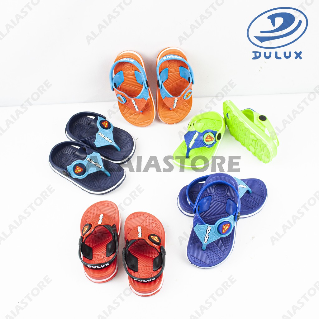 Sandal Jepit Let anak laki Captain America &amp; Superman Dulux 293E