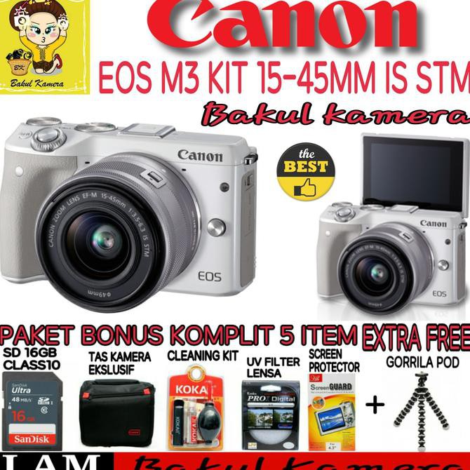 PROMO CANON EOS M3 / PAKET KOMPLIT CANON EOS M3 / CANON M3 TERLARIS