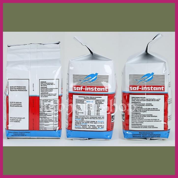 

SAF INSTANT YEAST RED RAGI INSTANT 500 GR PENGEMBANG KUE INSTAN