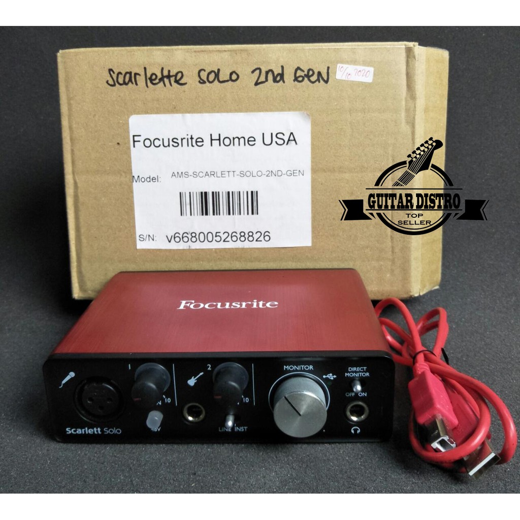 INTERFACE FOCUSRITE SCARLETT SOLO 2ND gen